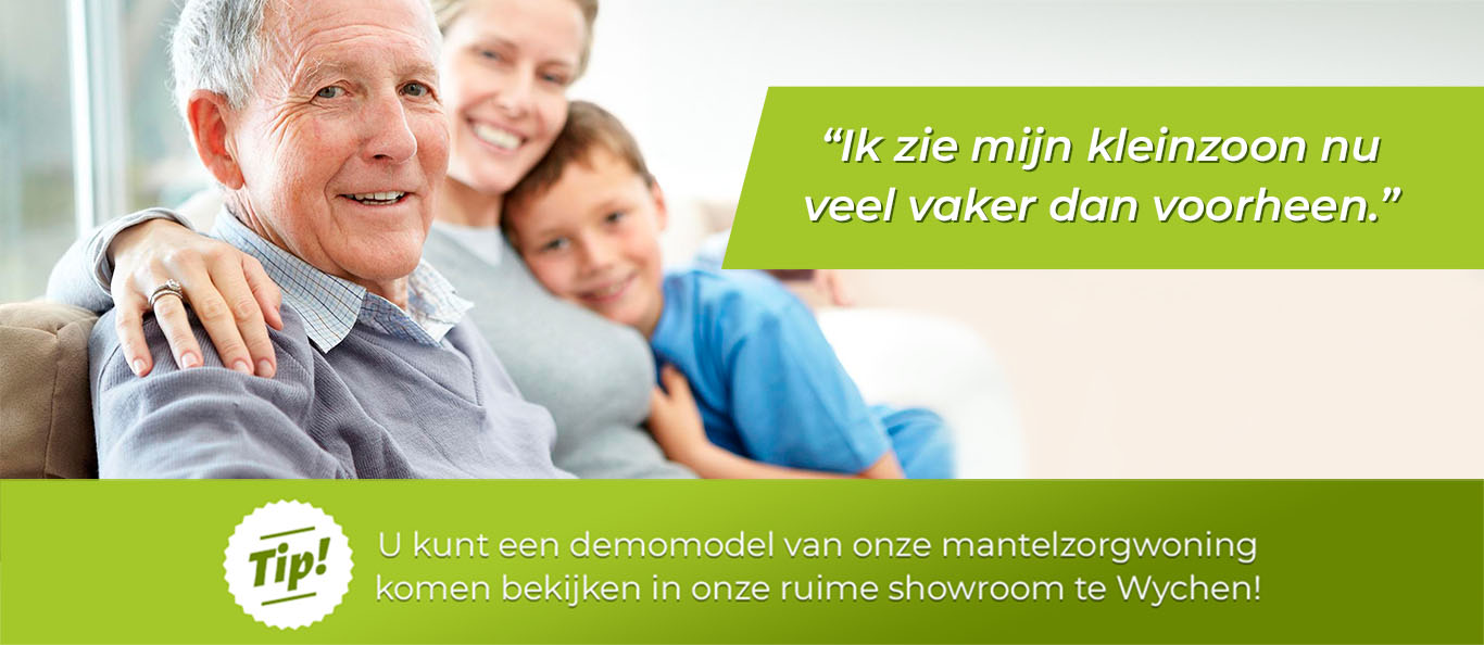 Bekijk een mantelzorgwoning showmodel op locatie Wychen