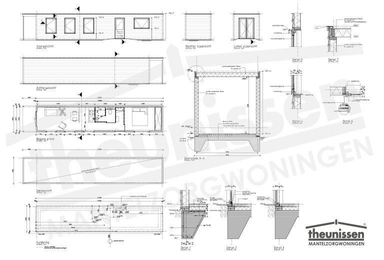 Mantelzorgwoning bouwtekening