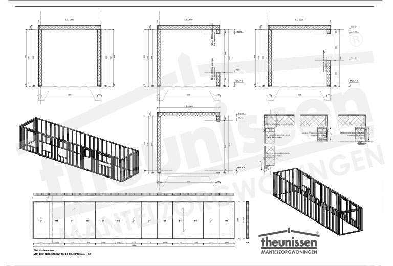 Mantelzorgwoning bouwtekening